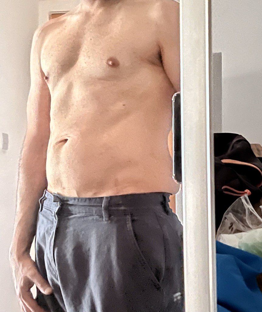 Progress in motion! 🚀 Witness the transformative power of dedication and hard work. In this snapshot, I showcase a fitter version of myself, symbolizing the ongoing journey towards a healthier and stronger me. 🏋️‍♂️💙 #FitnessJourney #ProgressNotPerfection #HealthierMe