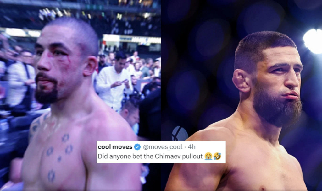 Robert Whittaker and Khamzat Chimaev face-off ahead of their UFC 308 co-main event.