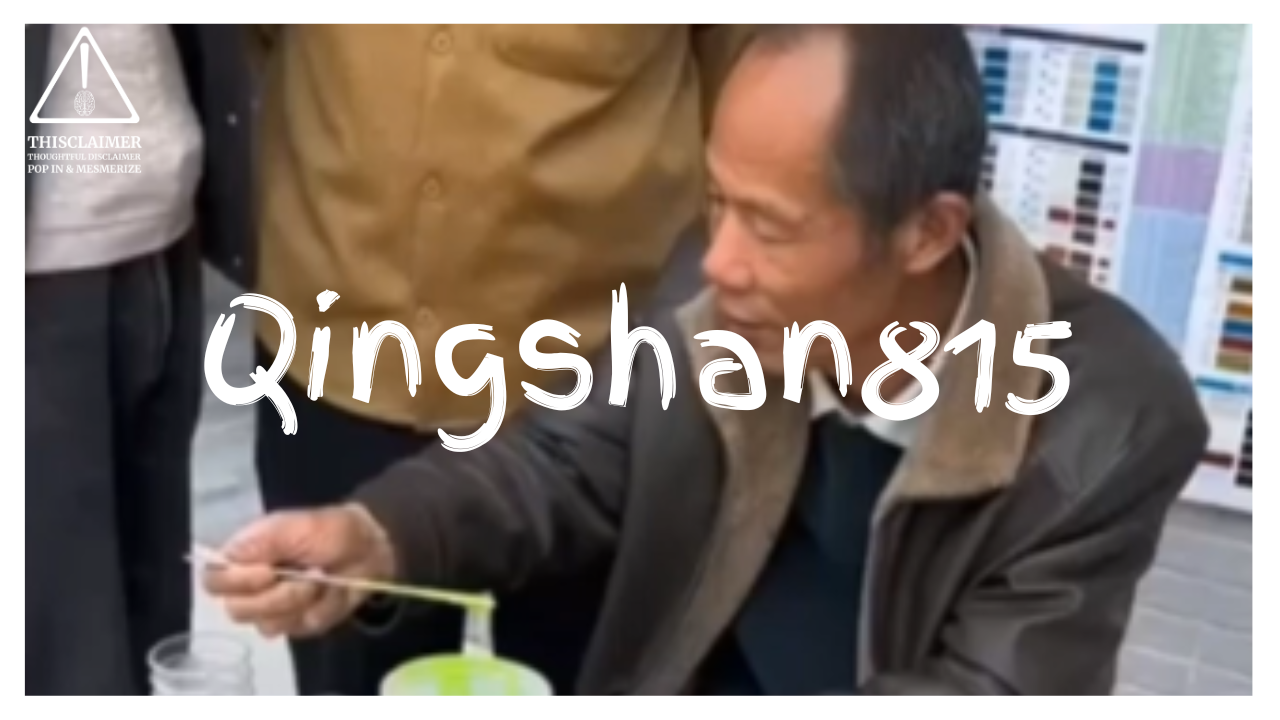 Qingshan815, a Chinese artist, expertly matches paint colors with incredible precision.