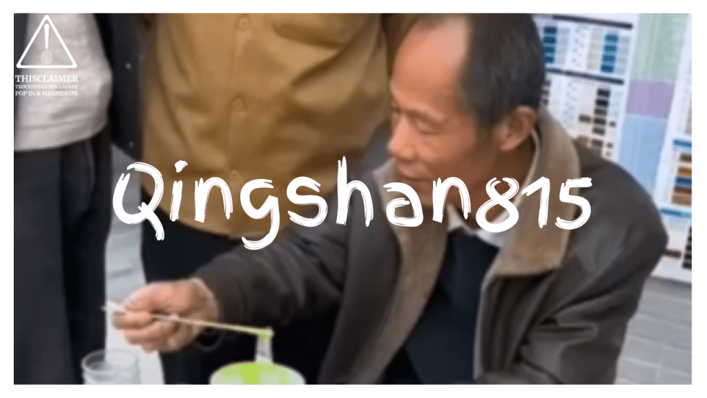 Qingshan815, a Chinese artist, expertly matches paint colors with incredible precision.