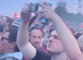 Rave Legend Films the Whole Set With His Cigarette Box