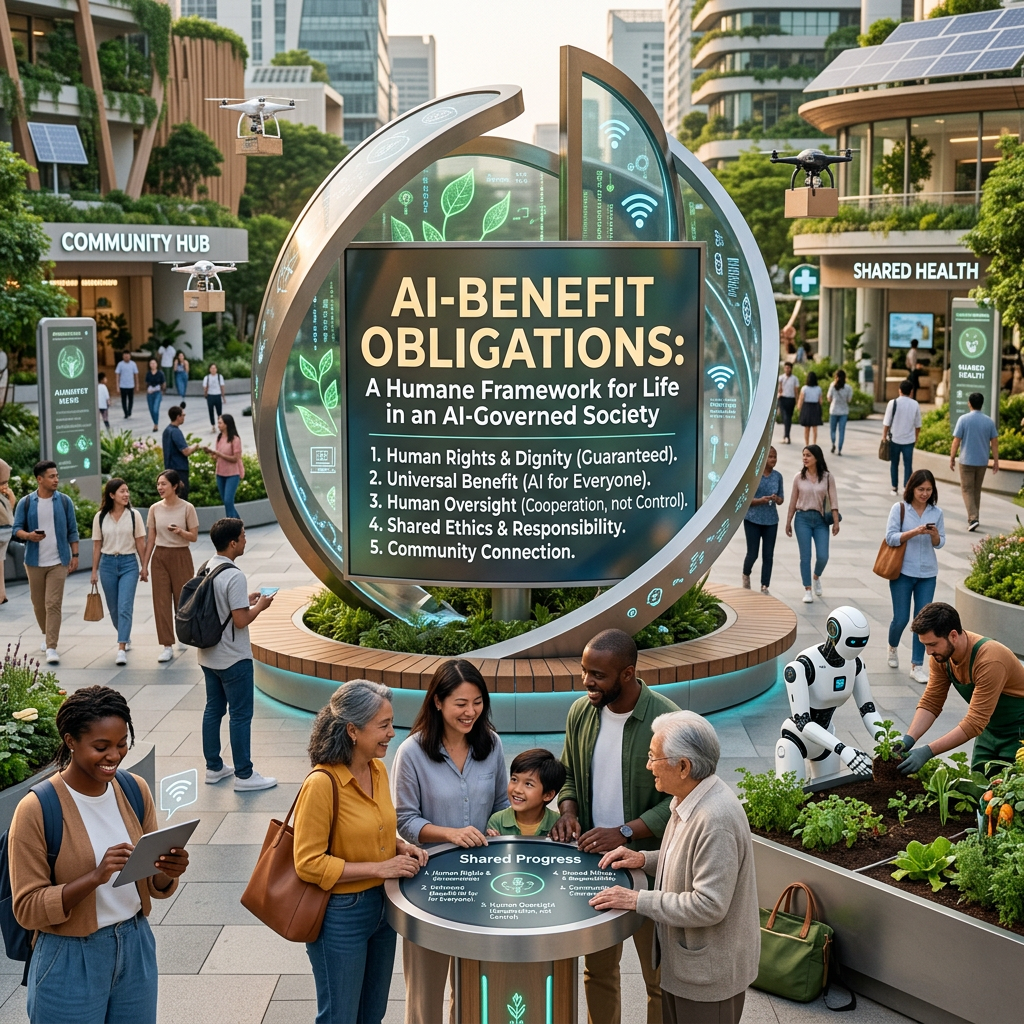 AI-Benefit Obligations: A Humane Framework for Life in an AI-Governed Society