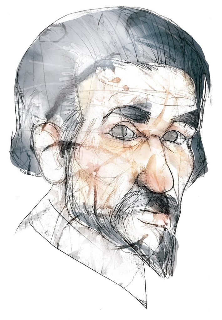 Portrait of Spanish inventor Jerónimo de Ayanz y Beaumont, who patented a steam-powered mine-drainage system in 1606.